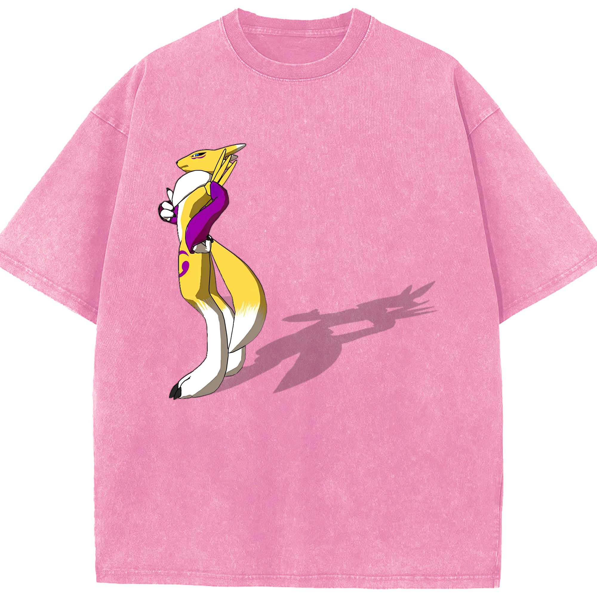 （画像用） Digimon デジタルモンスター/デジモン 綿100% ヴィンテージ風 半袖Tシャツ（フロントプリント）